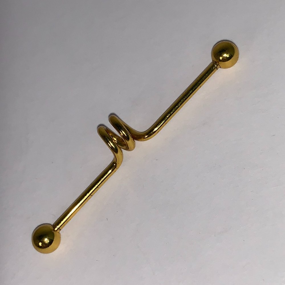 14 Gauge Gold Industrial Bar Small Coil